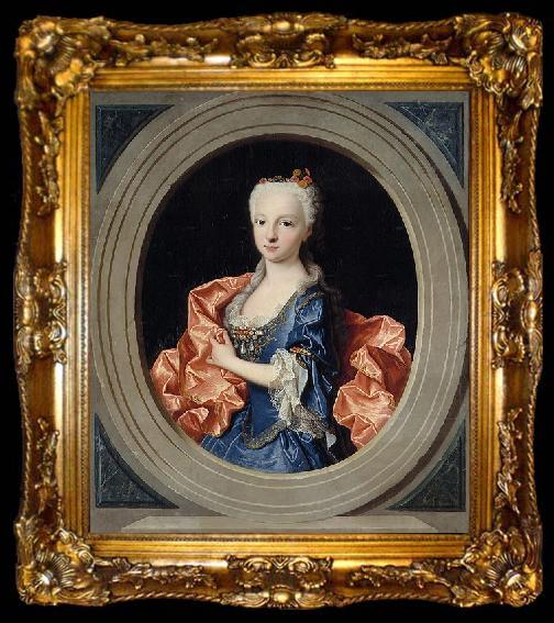 framed  Jean-Franc Millet Retrato de la infanta Maria Teresa, ta009-2